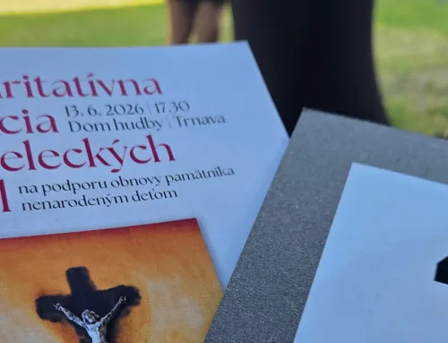 Charitatívna aukcia vyniesla krásnu sumu na obnovu Pamätníka nenarodeným deťom
